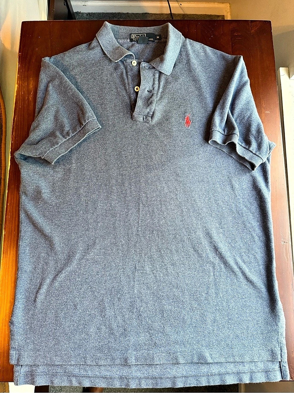 Polo Ralph Lauren Classic Fit Cotton Mesh Polo Shirt heather blue
